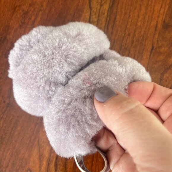 Ugg Girls Purple Oh Yeah Fuzzy Slides- Size 9 - Picture 6 of 9